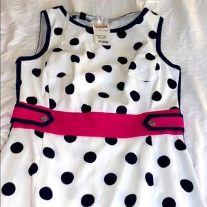 Blue Pink and White dress